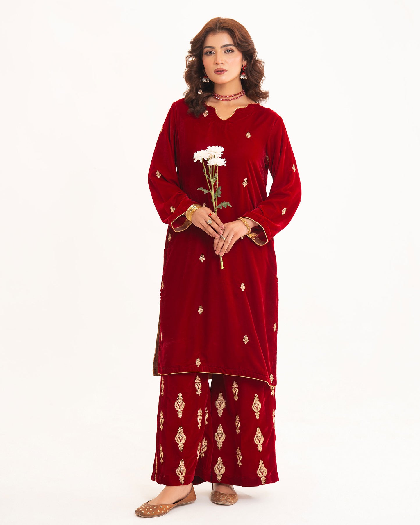 Red Maroon Velvet