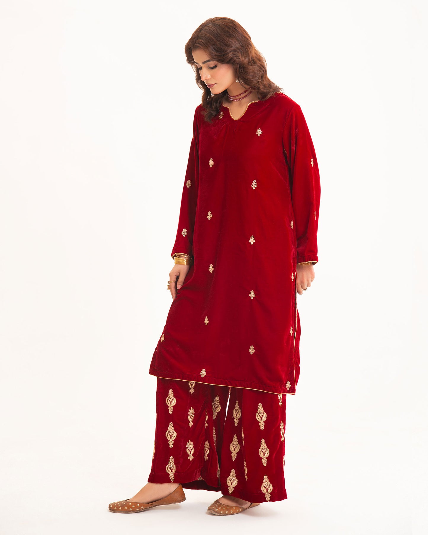 Red Maroon Velvet