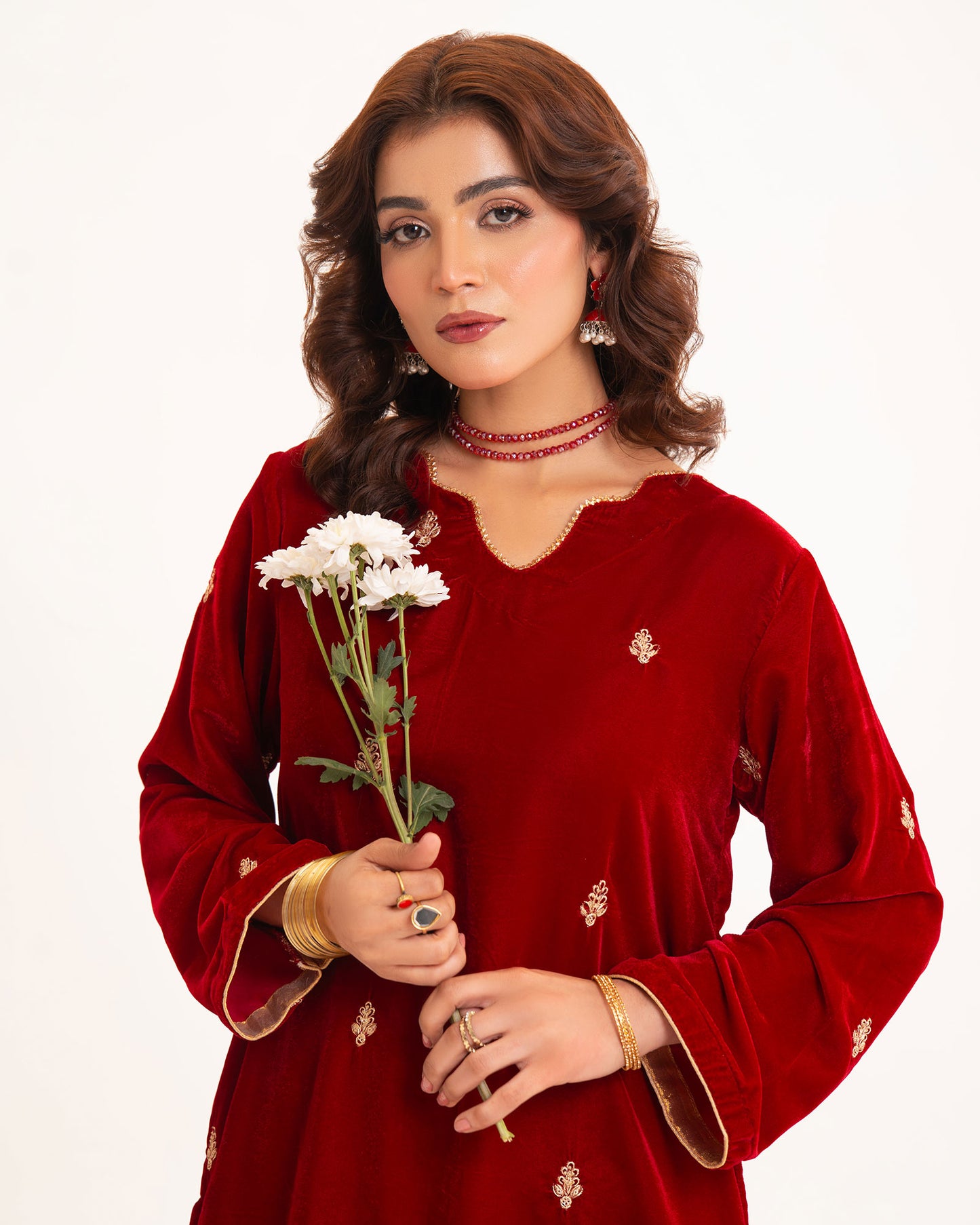 Red Maroon Velvet