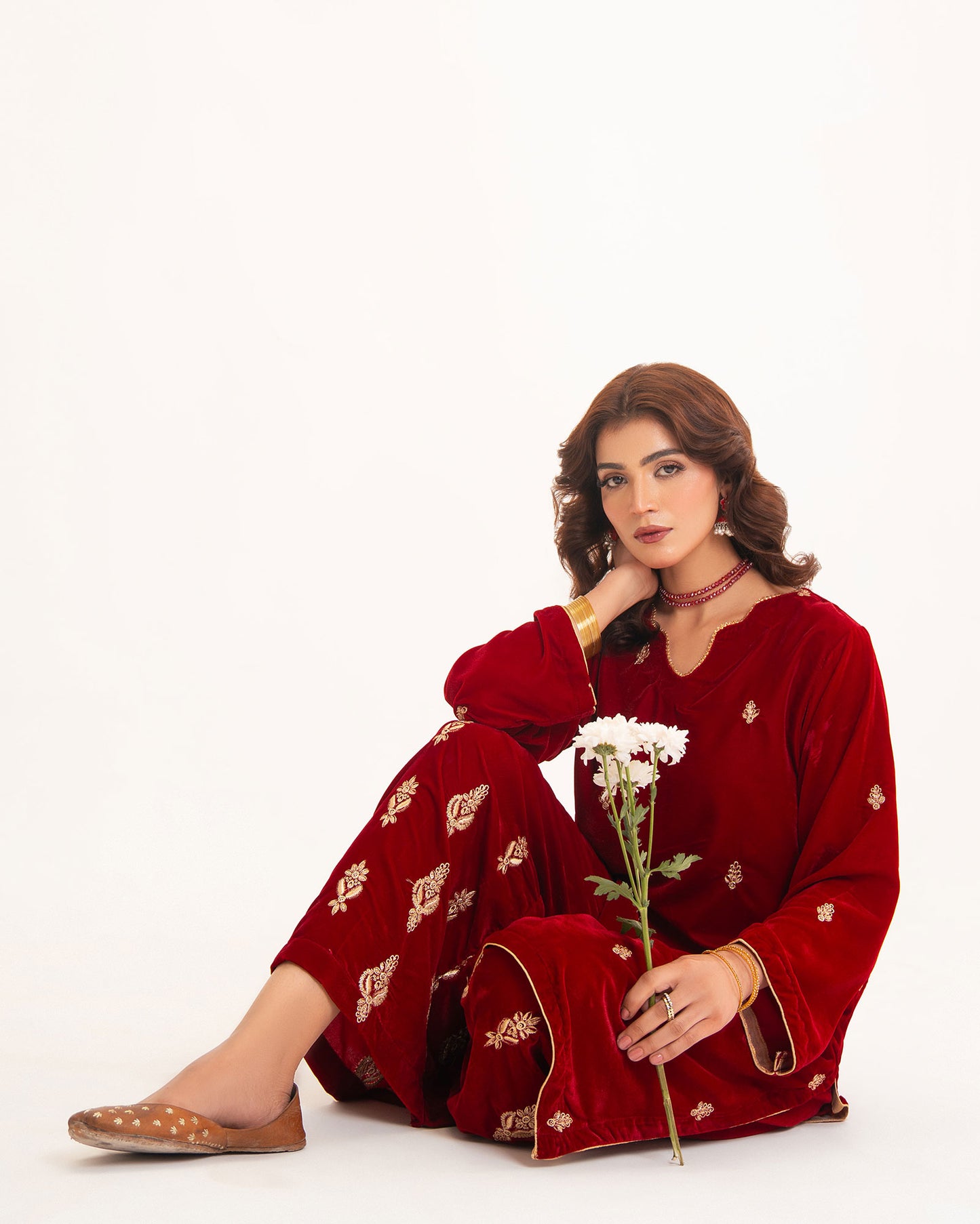 Red Maroon Velvet